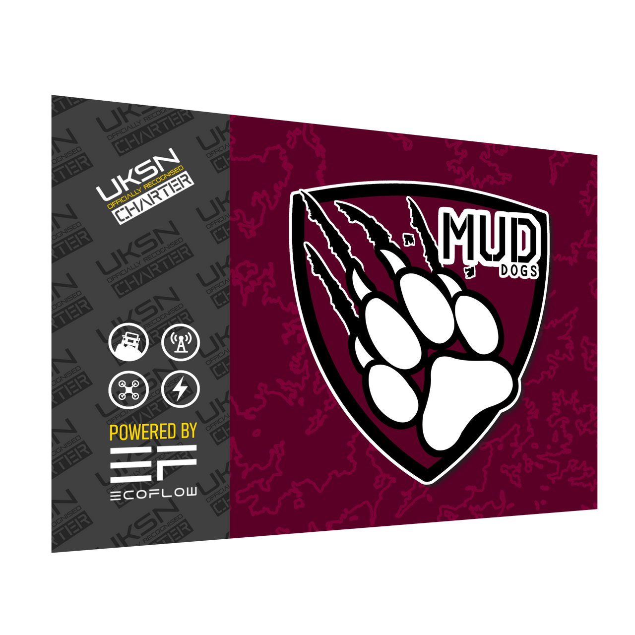 Mud Dogs Charter Flags