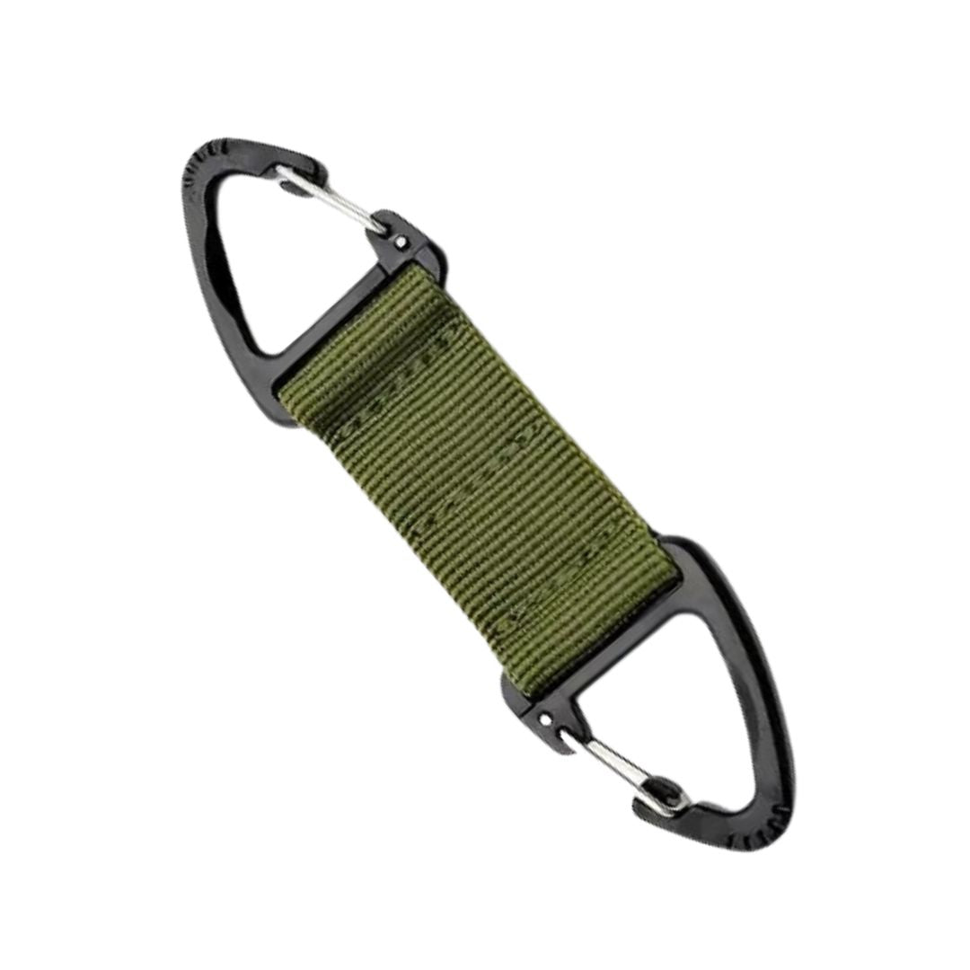 Double Sided Tactical Carabiner - Green