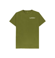 Moss Green UKSN Deluxe Memberware Childrens Logo T-shirt