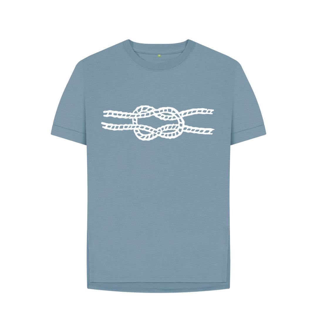 Stone Blue P1AN Knot Womens T-shirt