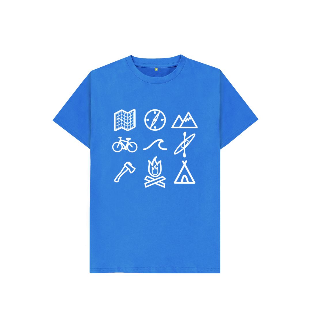 Bright Blue P1AN Outdoor Activity Childrens T-shirt