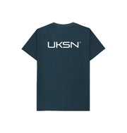 Denim Blue UKSN Deluxe Memberware Childrens Logo T-shirt