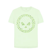 Pastel Green P1AN Tree Skull Womans T-shirt