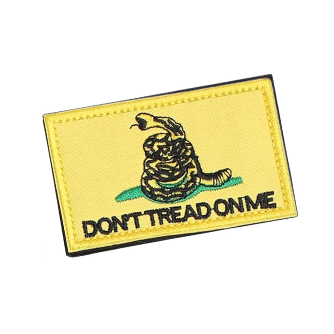 Yellow Dont Tread on Me Gadsden Flag Velcro Patch - Tactical Morale Patch