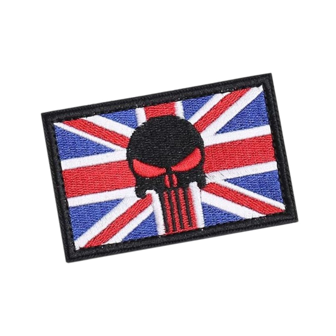 Union Jack Punisher Skull Velcro Patch - Tactical Morale Patch
