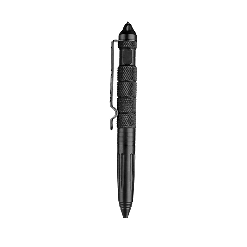 Tactical Survival Pen with Glass Breaker - Metal (Black)