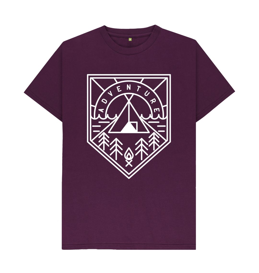 Purple P1AN Adventure Mens T-shirt