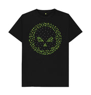 Black P1AN Tree Skull Mens T-shirt