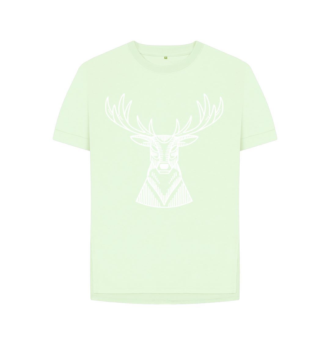 Pastel Green P1AN Stag Womans T-shirt