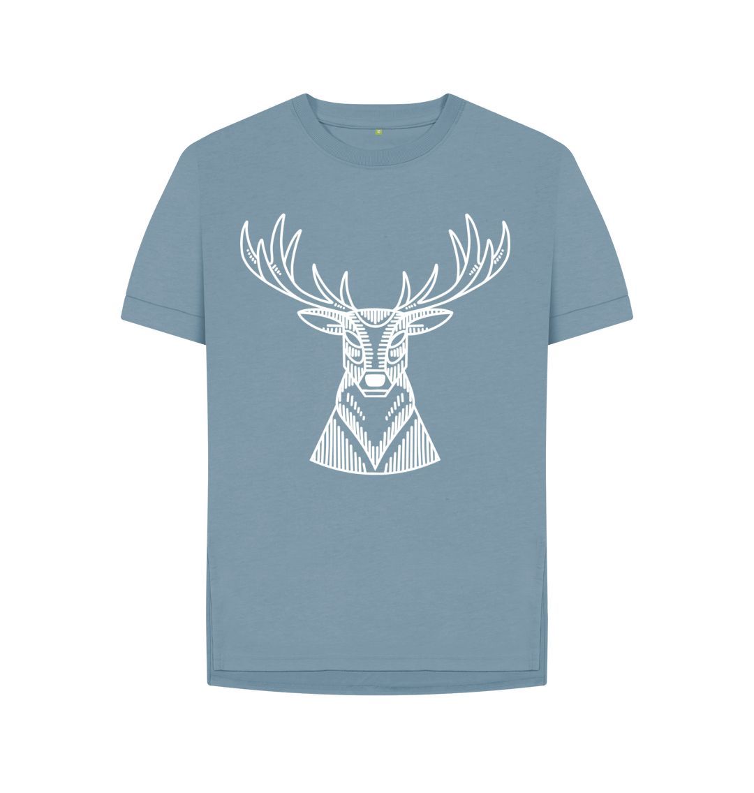 Stone Blue P1AN Stag Womans T-shirt