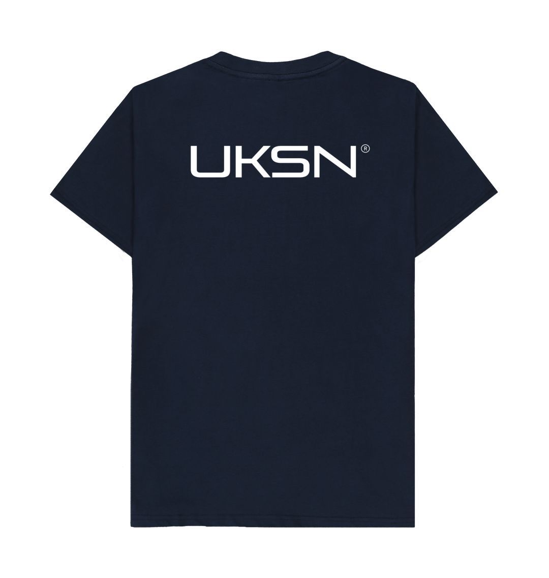 Navy Blue UKSN Deluxe Memberware Mens Logo T-shirt