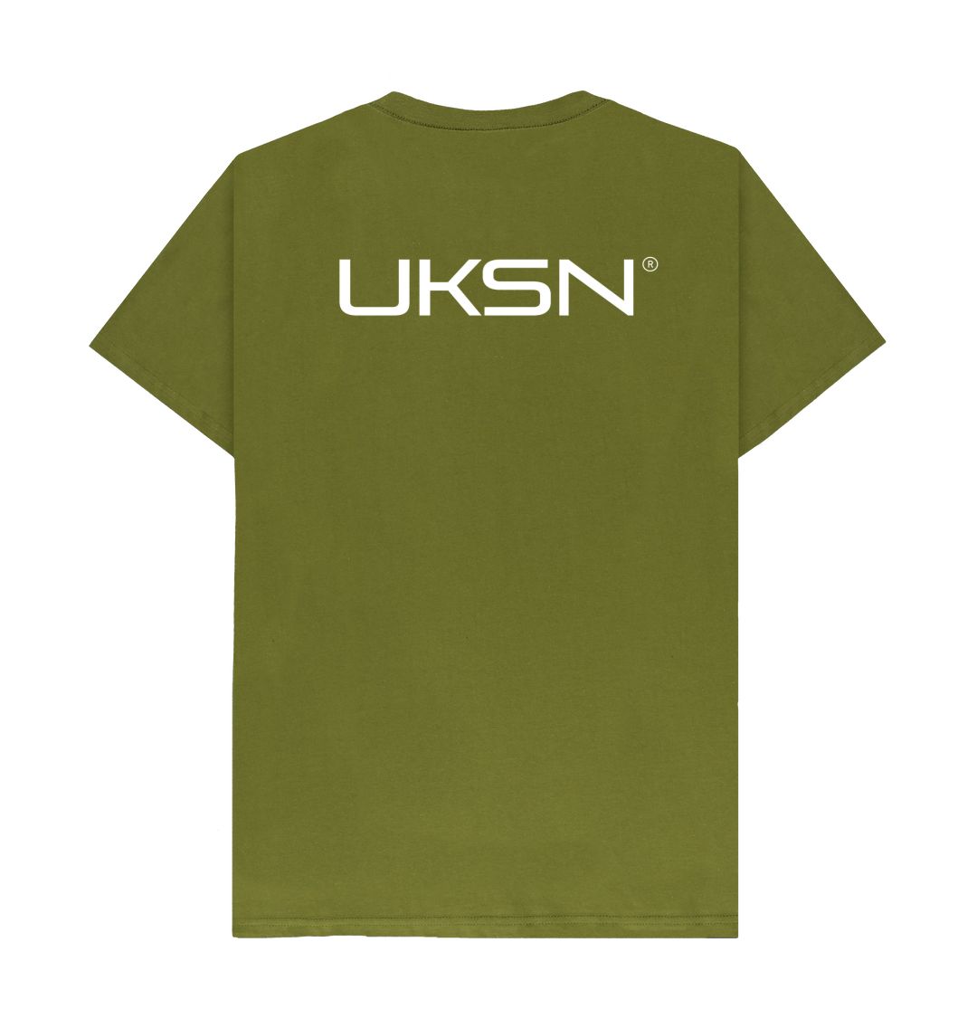 Moss Green UKSN Deluxe Memberware Mens Logo T-shirt