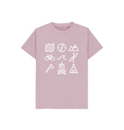 Mauve P1AN Outdoor Activity Childrens T-shirt