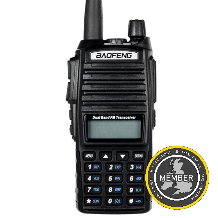 Programmed UKSN Zulu (UV-82) Dual Band UHF/VHF Two Way FM Ham Radio (Black) - UKSN Membership Required