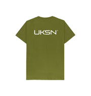 Moss Green UKSN Deluxe Memberware Childrens Logo T-shirt