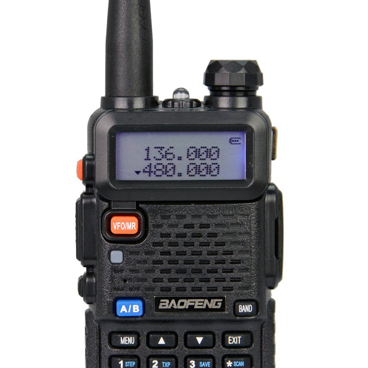 Programmed UKSN Alpha (UV-5R) Dual Band UHF/VHF Two Way FM Ham Radio (Black) - UKSN Membership Required