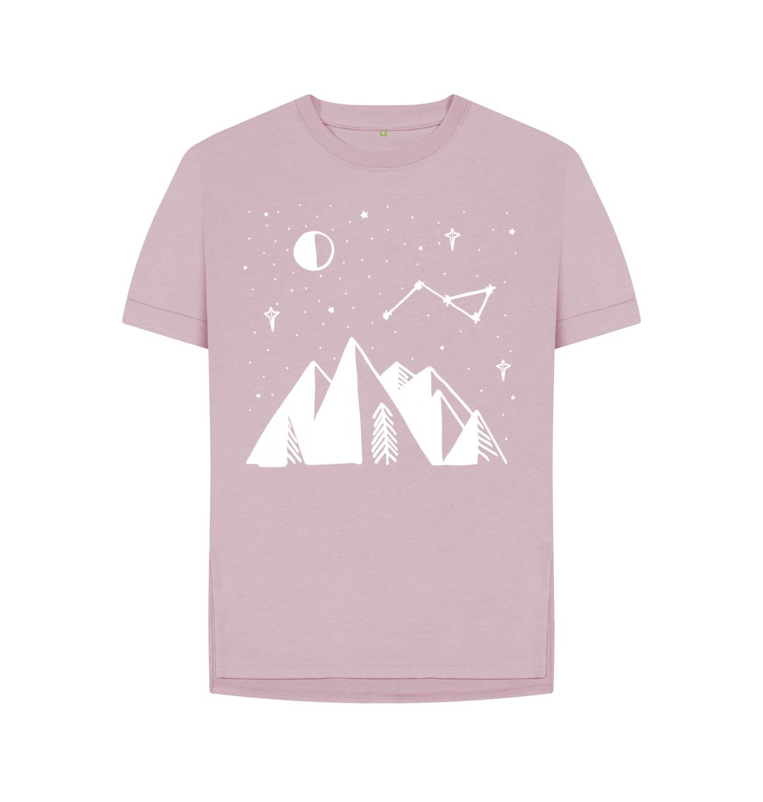 Mauve P1AN Night Sky Womens T-shirt