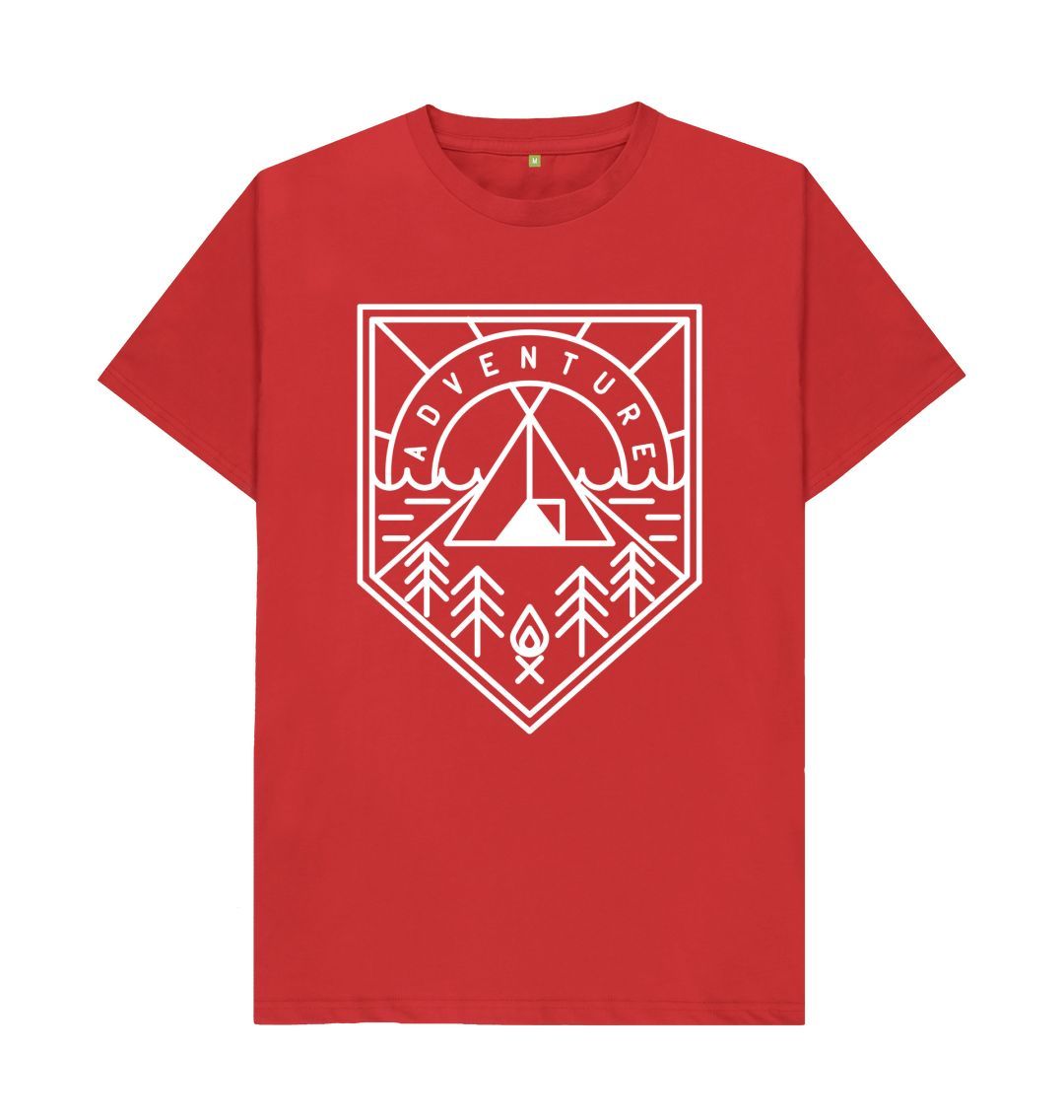 Red P1AN Adventure Mens T-shirt
