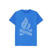 Bright Blue P1AN Camp Fire Childrens T-Shirt