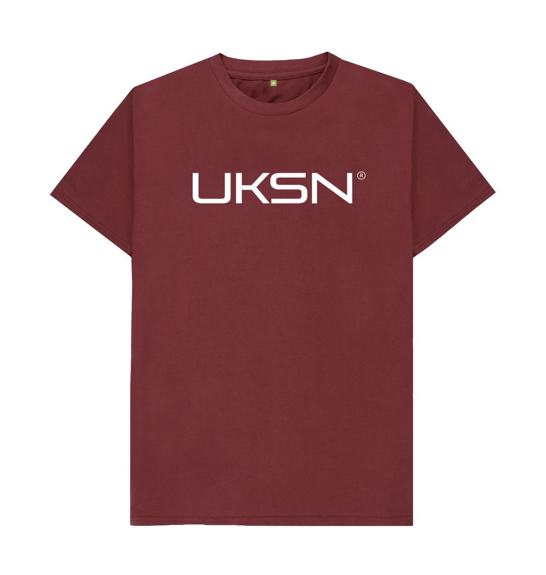 Red Wine UKSN Basic Memberware Mens Logo T-shirt