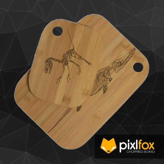 Fossil & Dinosaur Skeleton Bamboo Serving or Chopping Board