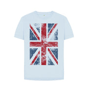 Sky Blue P1AN Union Jack Womans T-shirt