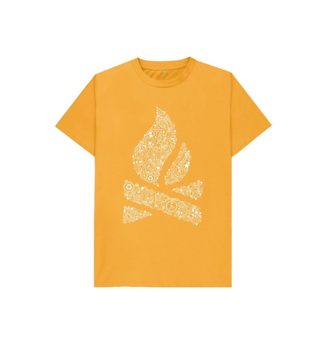 Mustard P1AN Camp Fire Childrens T-Shirt