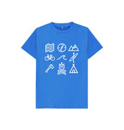 Bright Blue P1AN Outdoor Activity Childrens T-shirt