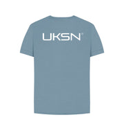Stone Blue UKSN Deluxe Memberware Womens Logo T-shirt