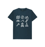 Denim Blue P1AN Outdoor Activity Childrens T-shirt