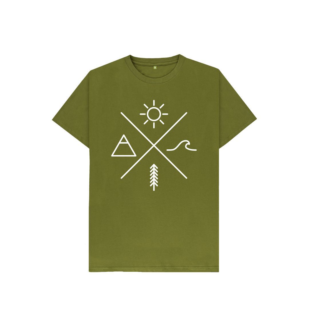 Moss Green P1AN Elemental Childrens T-shirt