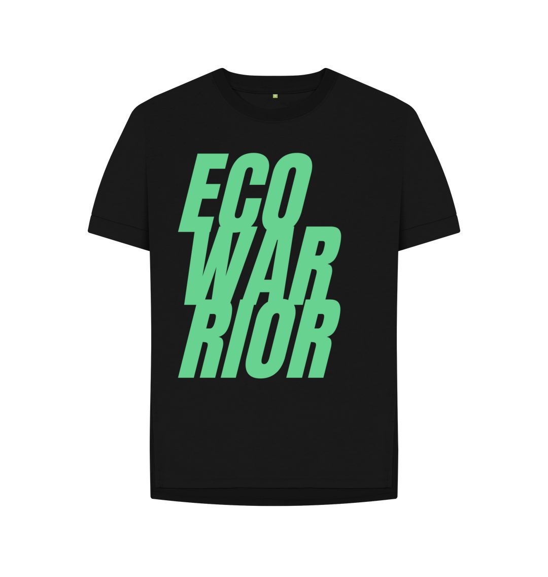 Black P1AN Eco Warrior Womens T-shirt