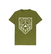 Moss Green P1AN Adventure Childrens T-shirt
