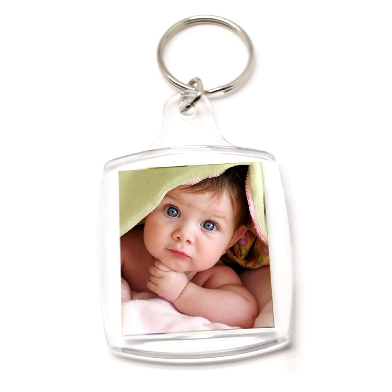 Personalised Photo Memory Keyring | NFC & QR Enabled | Will Display a Video or Website of Your Choice When Scanned