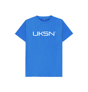 Bright Blue UKSN Basic Memberware Childrens Logo T-shirt