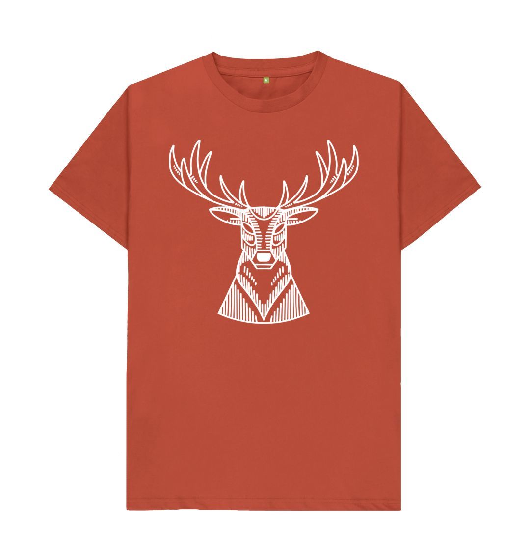 Rust P1AN Stag Mens T-shirt