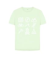 Pastel Green P1AN Outdoor Activity Womens T-shirt