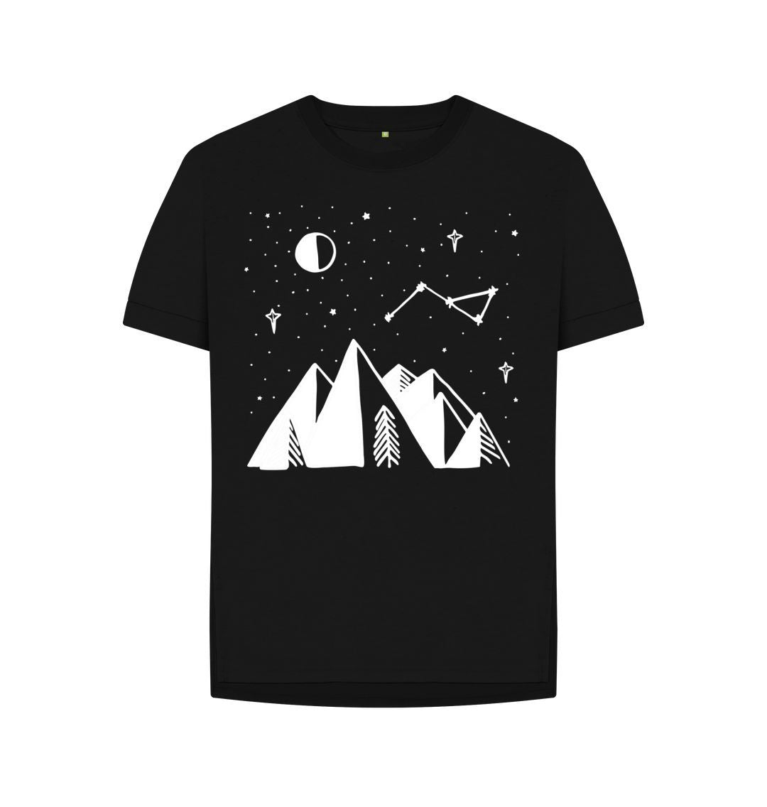Black P1AN Night Sky Womens T-shirt