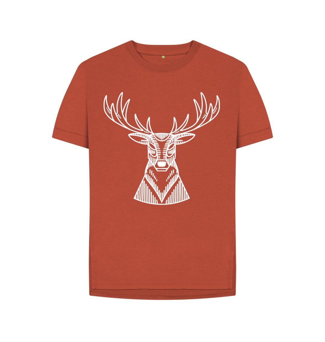 Rust P1AN Stag Womans T-shirt