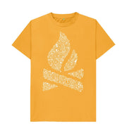 Mustard P1AN Camp Fire Mens T-shirt