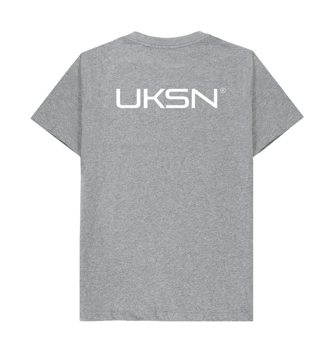 Athletic Grey UKSN Deluxe Memberware Mens Logo T-shirt