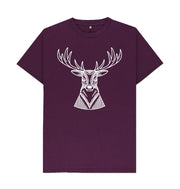 Purple P1AN Stag Mens T-shirt