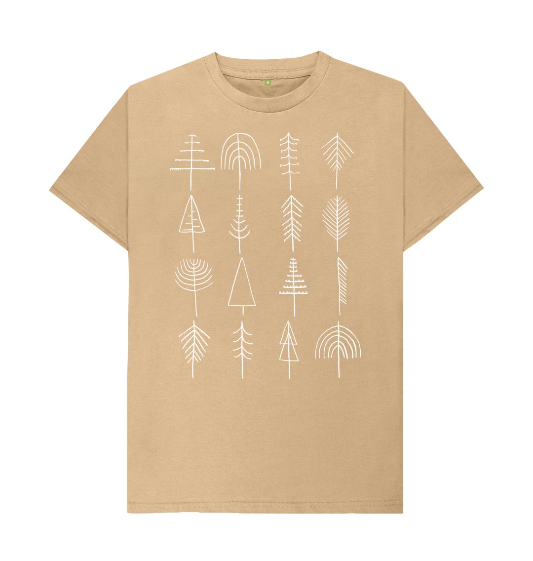Sand P1AN Trees Mens T-shirt